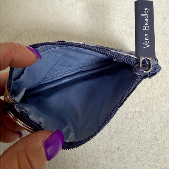 Floral Blue Coin Purse - Picture 4 of 5